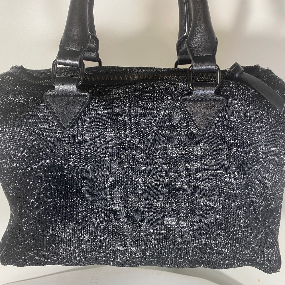 Zara Glittery Dark Grey Purse Handbag
